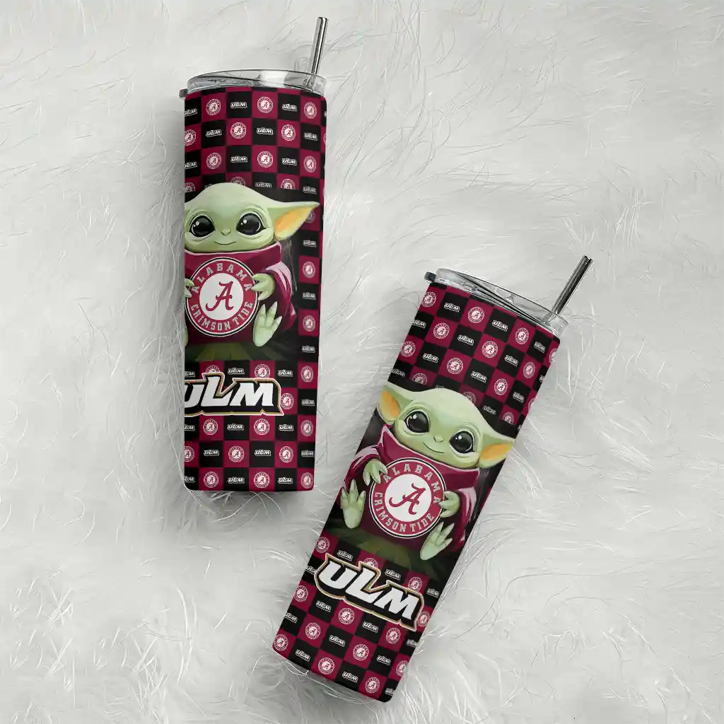customized-louisiana-monroe-warhawks-yoda-cozy-red-black-skinny-tumbler-top-rated.webp