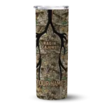 customized-louisiana-ragin-cajuns-antler-flow-camo-skinny-tumbler-best-selling-1.webp