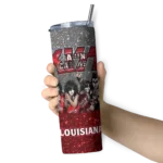 customized-louisiana-ragin-cajuns-kiss-band-black-skinny-tumbler-best-selling-1.webp