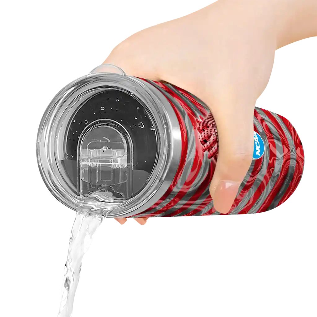 customized-louisiana-ragin-cajuns-patterned-waves-red-skinny-tumbler-latest-model.webp