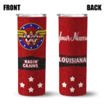 customized-louisiana-ragin-cajuns-star-cluster-red-skinny-tumbler-best-selling-1.webp
