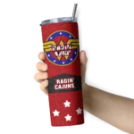 customized-louisiana-ragin-cajuns-star-cluster-red-skinny-tumbler-best-selling-1.webp
