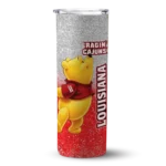 customized-louisiana-ragin-cajuns-winnie-the-pooh-red-gray-skinny-tumbler-best-selling-1.webp