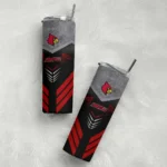 customized-louisville-cardinals-hexagon-honeycomb-red-black-skinny-tumbler-best-selling.webp