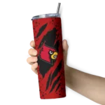 customized-louisville-cardinals-star-pop-red-black-skinny-tumbler-best-selling.webp