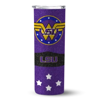 Customized LSU Tigers Star Cluster Purple Skinny Tumbler