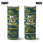 customized-marquette-golden-eagles-chevron-patch-blue-skinny-tumbler-best-selling.webp