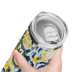 customized-marquette-golden-eagles-claw-marks-blue-white-skinny-tumbler-best-selling.webp