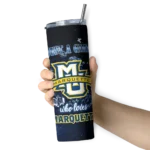 customized-marquette-golden-eagles-rose-romance-blue-black-skinny-tumbler-best-selling.webp
