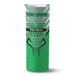 customized-marshall-thundering-herd-chevron-stripes-green-skinny-tumbler-best-selling-1.webp