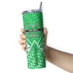 customized-marshall-thundering-herd-monogram-burst-green-white-skinny-tumbler-best-selling.webp