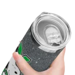 customized-marshall-thundering-herd-snoopy-attitude-green-skinny-tumbler-best-selling-1-1.webp