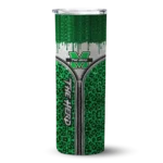 customized-marshall-thundering-herd-sparkle-drip-green-skinny-tumbler-best-selling.webp