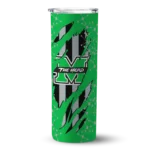 customized-marshall-thundering-herd-star-pop-green-black-skinny-tumbler-best-selling.webp