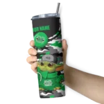 customized-marshall-thundering-herd-yoda-camo-green-black-skinny-tumbler-best-selling-1.webp