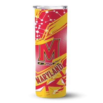 Customized Maryland Terrapins Helmet Clash Red Skinny Tumbler