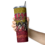 customized-maryland-terrapins-kiss-band-gold-skinny-tumbler-best-selling-1-2.webp