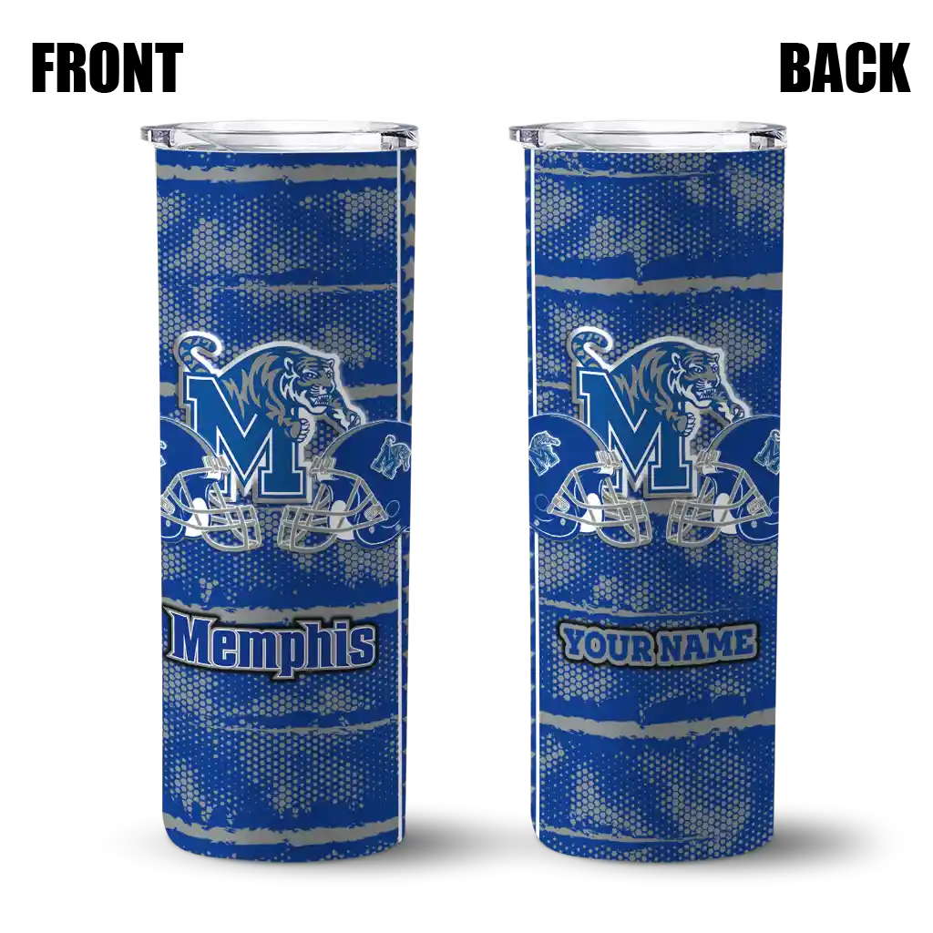 customized-memphis-tigers-chevron-patch-blue-skinny-tumbler-fashion-forward-1.webp