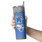 customized-memphis-tigers-pixel-fade-blue-skinny-tumbler-best-selling-1.webp