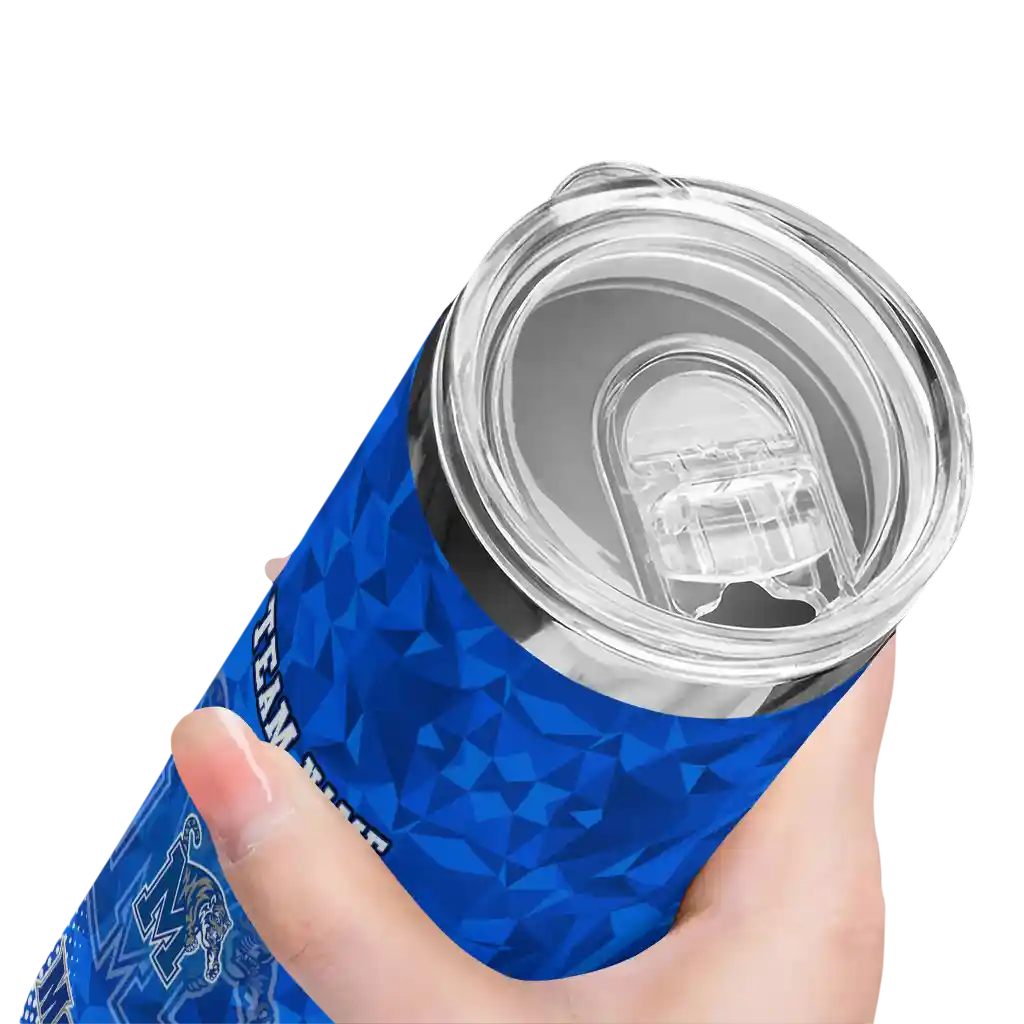 customized-memphis-tigers-starburst-tiles-blue-skinny-tumbler-high-quality.webp