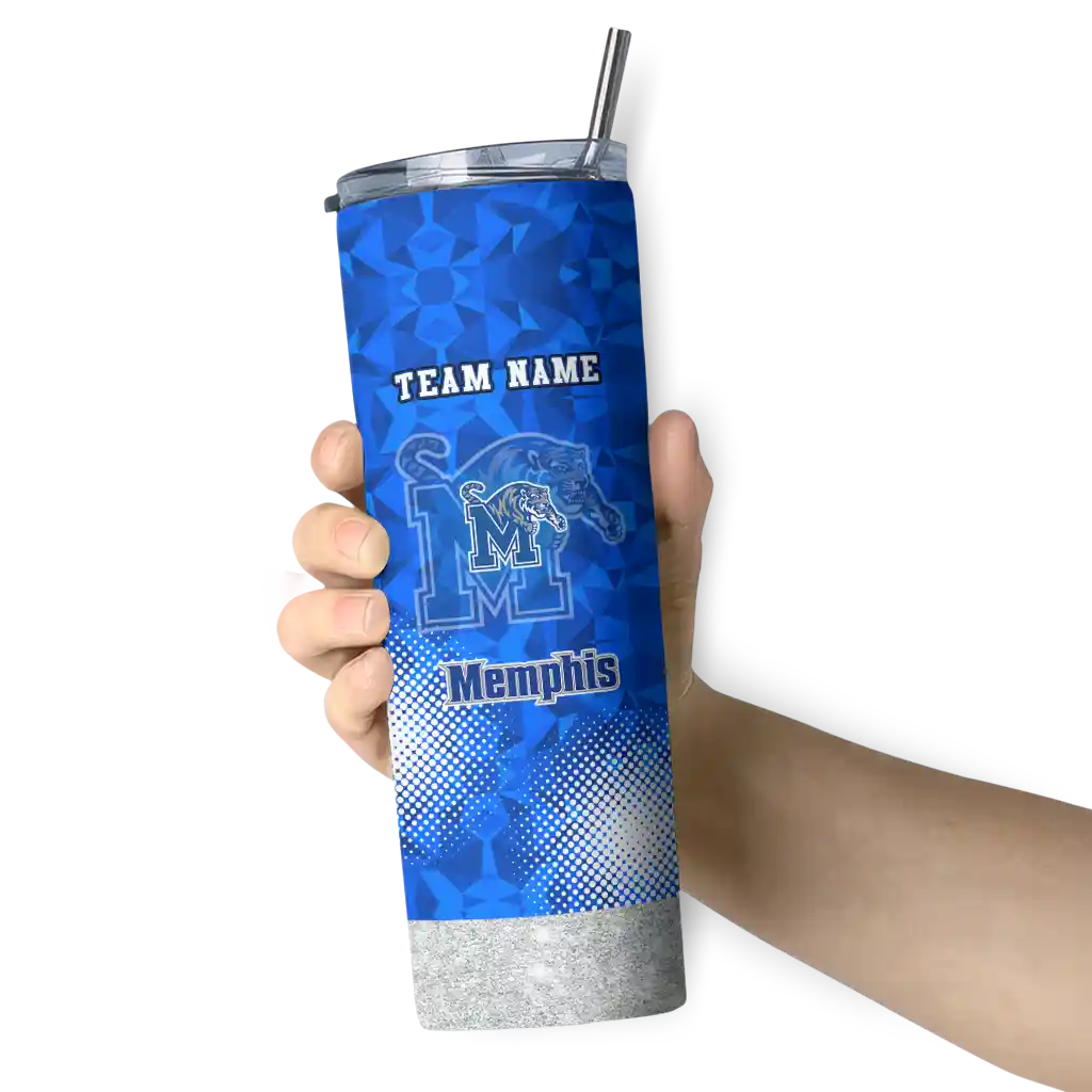 customized-memphis-tigers-starburst-tiles-blue-skinny-tumbler-premium-grade.webp