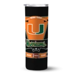 customized-miami-hurricanes-helmet-belt-orange-black-skinny-tumbler-best-selling.webp