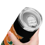 customized-miami-hurricanes-helmet-belt-orange-black-skinny-tumbler-best-selling.webp