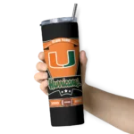 customized-miami-hurricanes-helmet-belt-orange-black-skinny-tumbler-best-selling.webp