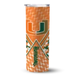 customized-miami-hurricanes-monogram-burst-orange-white-skinny-tumbler-best-selling-1.webp