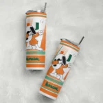 customized-miami-hurricanes-snoopy-dog-orange-white-skinny-tumbler-best-selling.webp