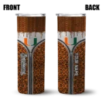 customized-miami-hurricanes-sparkle-drip-orange-skinny-tumbler-best-selling.webp
