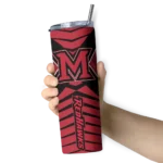 customized-miami-redhawks-camo-texture-red-skinny-tumbler-best-selling.webp