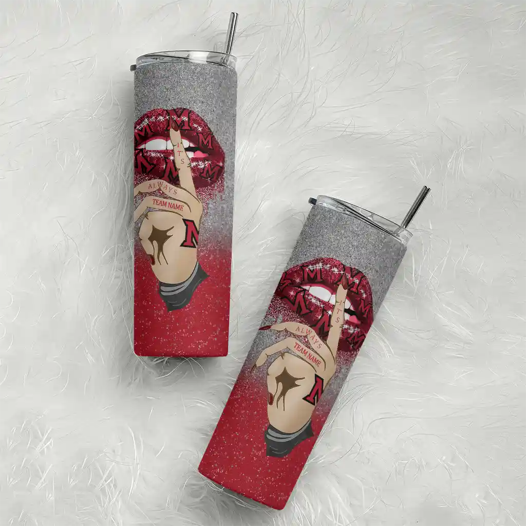customized-miami-redhawks-sparkle-lips-red-skinny-tumbler-top-rated.webp