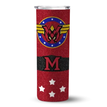Customized Miami RedHawks Star Cluster Red Skinny Tumbler
