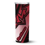 customized-miami-redhawks-web-stripes-red-white-skinny-tumbler-best-selling.webp