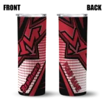 customized-miami-redhawks-web-stripes-red-white-skinny-tumbler-best-selling.webp