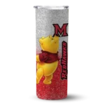 customized-miami-redhawks-winnie-the-pooh-red-gray-skinny-tumbler-best-selling.webp