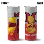 customized-miami-redhawks-winnie-the-pooh-red-gray-skinny-tumbler-best-selling.webp