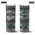 customized-michigan-state-spartans-chevron-v-green-gray-skinny-tumbler-best-selling.webp