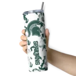 customized-michigan-state-spartans-claw-marks-green-white-skinny-tumbler-best-selling.webp
