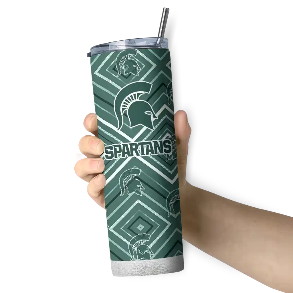 customized-michigan-state-spartans-zipper-leopard-green-skinny-tumbler-premium-grade.webp