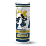 customized-michigan-wolverines-snoopy-dog-blue-white-skinny-tumbler-best-selling.webp