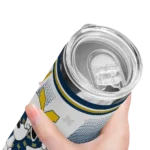 customized-michigan-wolverines-snoopy-dog-blue-white-skinny-tumbler-best-selling.webp
