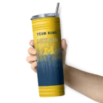 customized-michigan-wolverines-swirl-texture-blue-skinny-tumbler-best-selling-1-1.webp