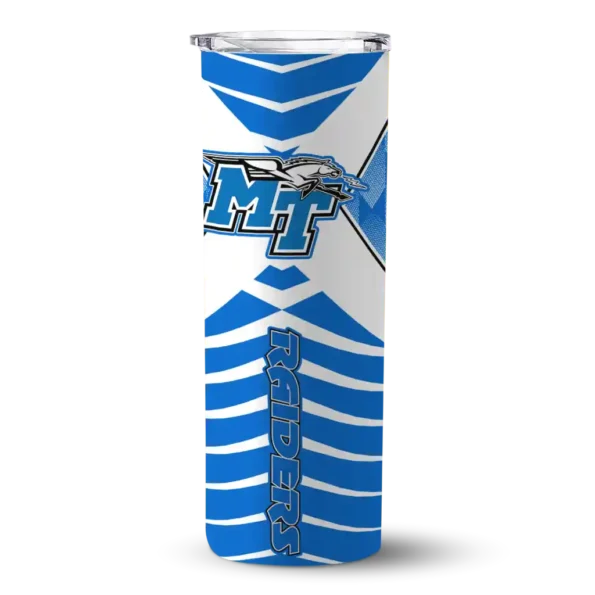 customized middle tennessee blue raiders camo texture blue skinny tumbler best selling