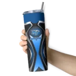 customized-middle-tennessee-blue-raiders-superman-emblem-blue-black-skinny-tumbler-best-selling.webp