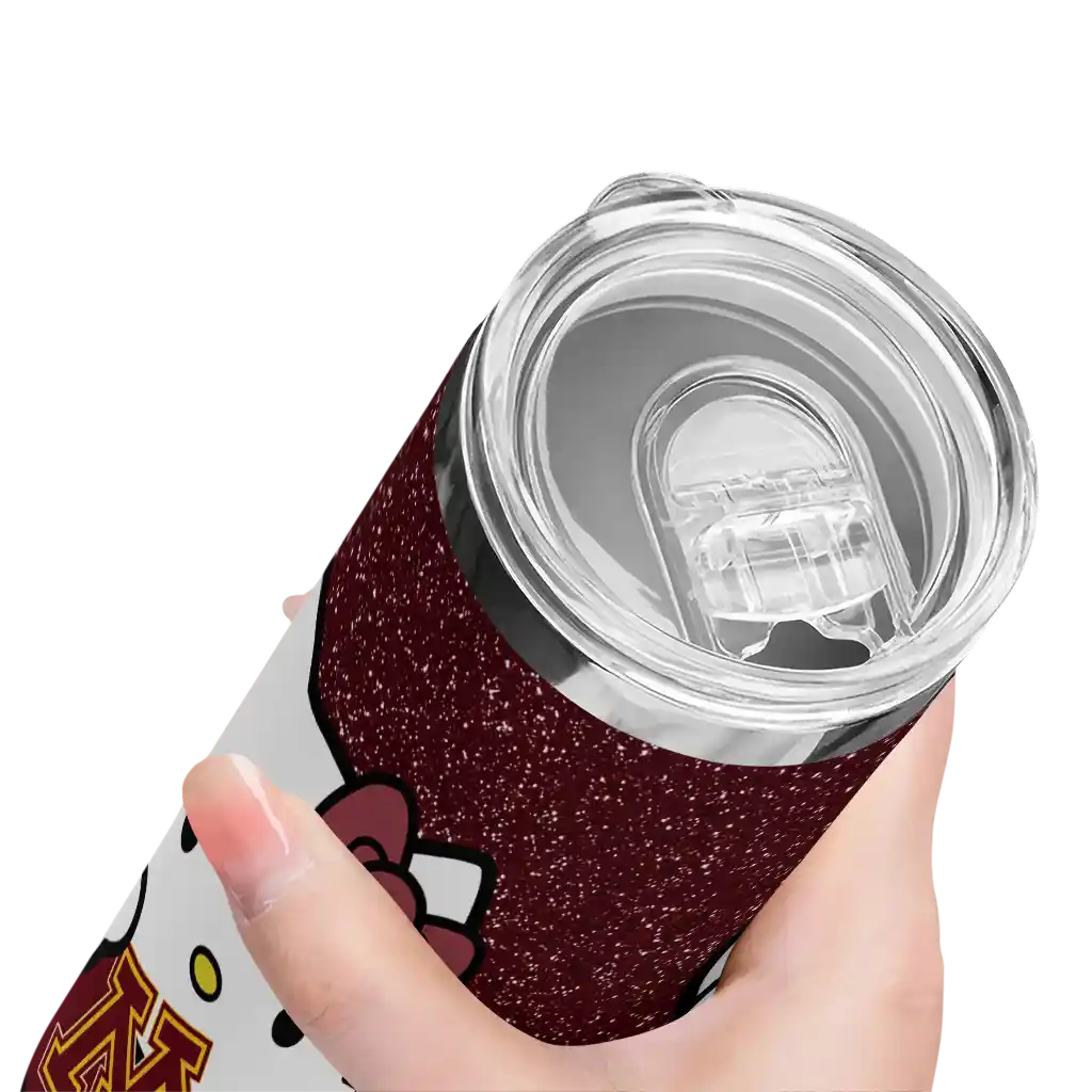 customized-minnesota-golden-gophers-hello-kitty-maroon-black-skinny-tumbler-high-quality.webp