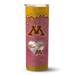 customized-minnesota-golden-gophers-pixel-fade-maroon-skinny-tumbler-best-selling.webp