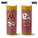 customized-minnesota-golden-gophers-pixel-fade-maroon-skinny-tumbler-best-selling.webp
