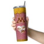 customized-minnesota-golden-gophers-pixel-fade-maroon-skinny-tumbler-best-selling.webp